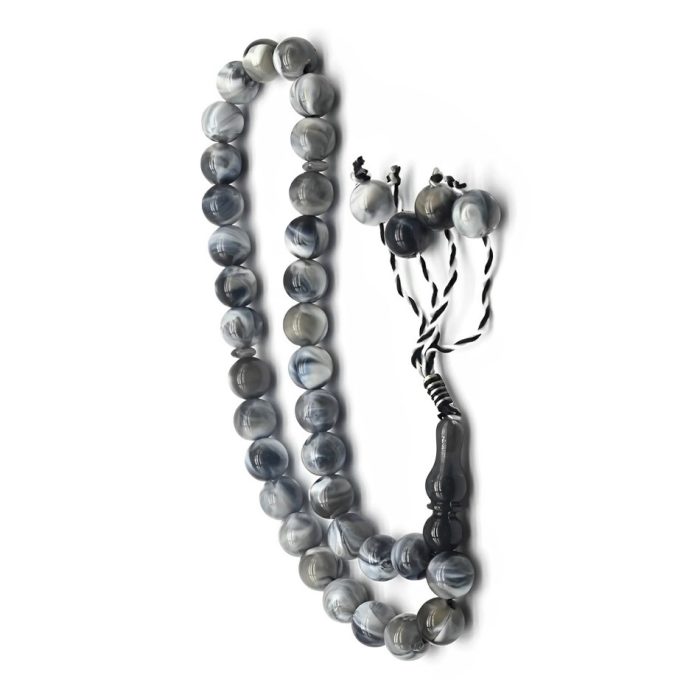 Elegant Natural Spider Agate Prayer Beads