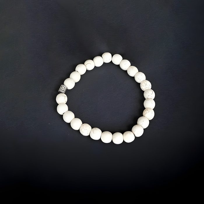 White Howlite Natural Bracelet