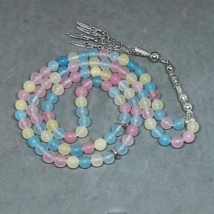 Natural Quartz Stone Prayer Beads